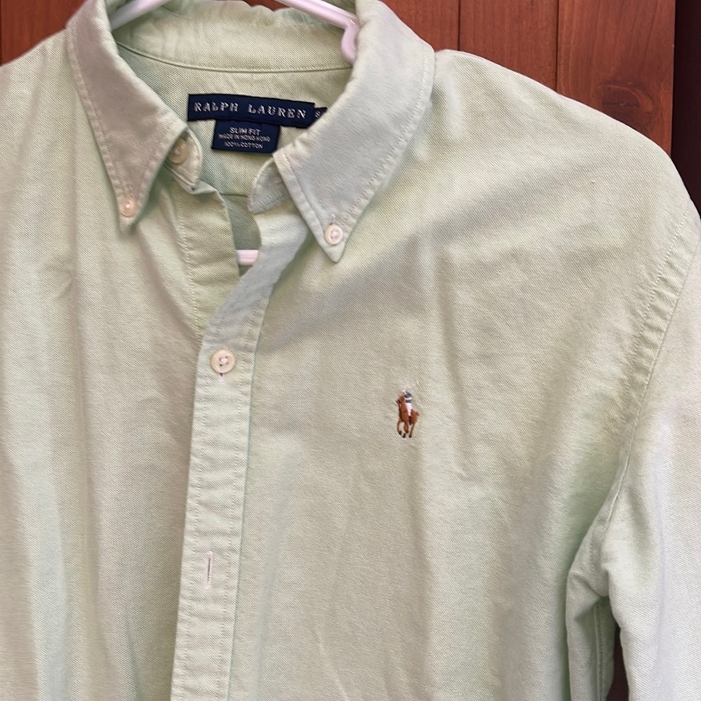 Ralph Lauren slim fit button down green medium
